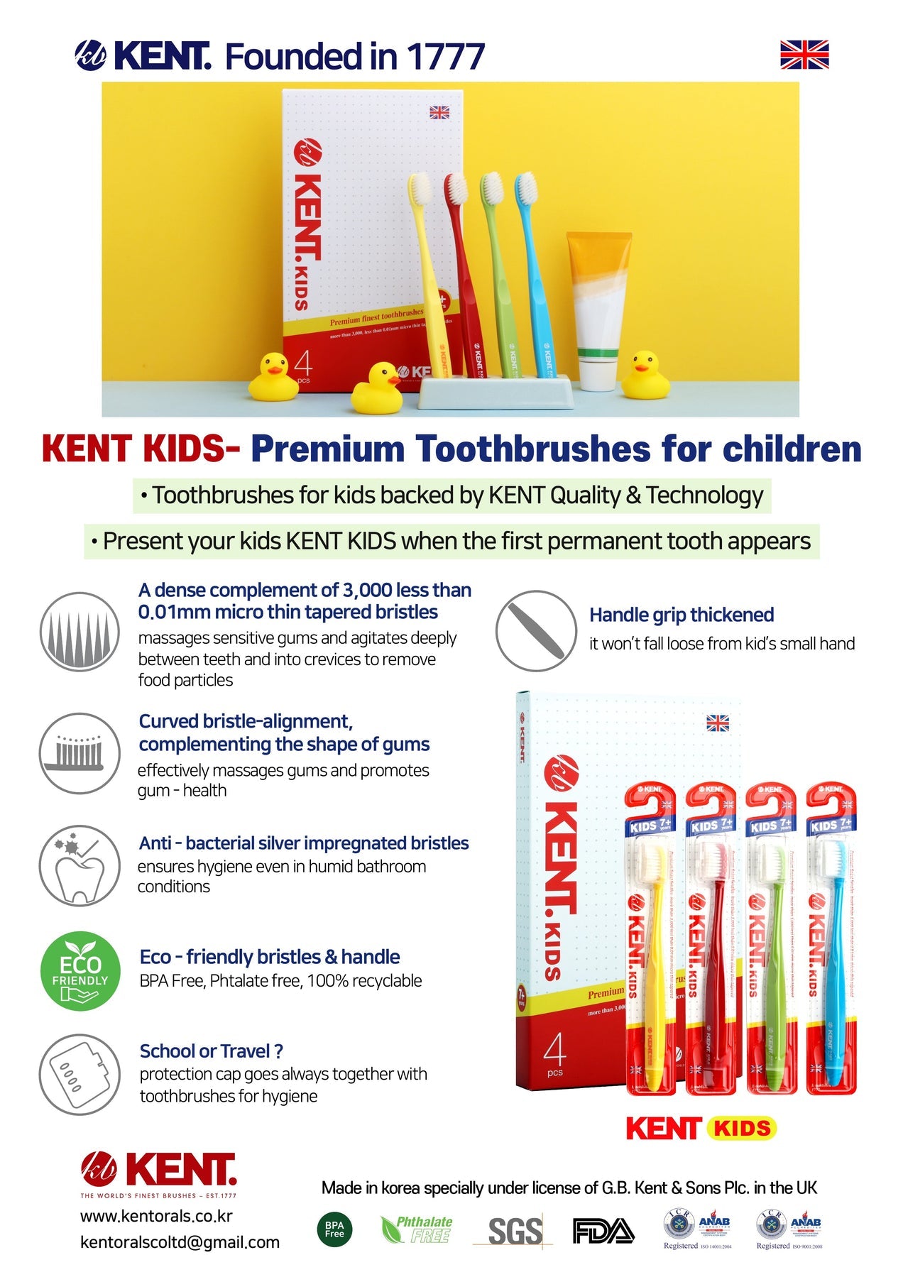 Kent Toothbrush Kids Finest - TAANA | Top Hair & Beauty Brands