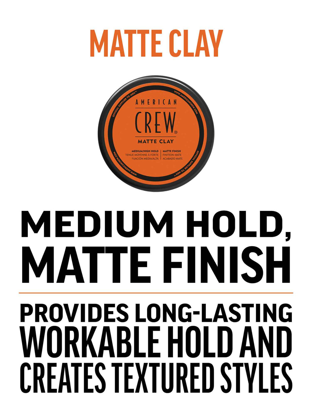 American Crew Matte Clay 85g – Original Imported - TAANA | Top Hair & Beauty Brands