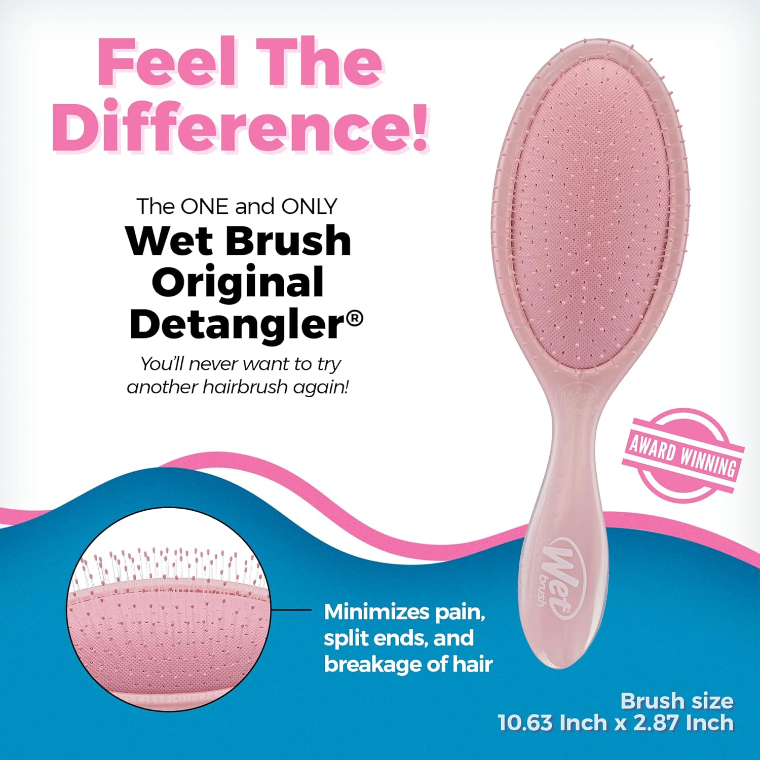 Wet Brush Original Detangler Natural Marble - TAANA | Top Hair & Beauty Brands